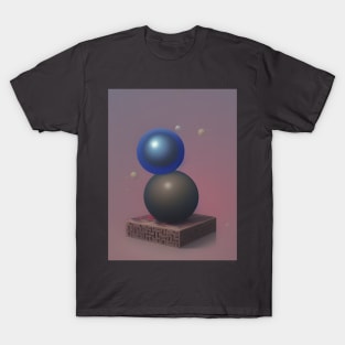 Minimal bubbles on a box T-Shirt